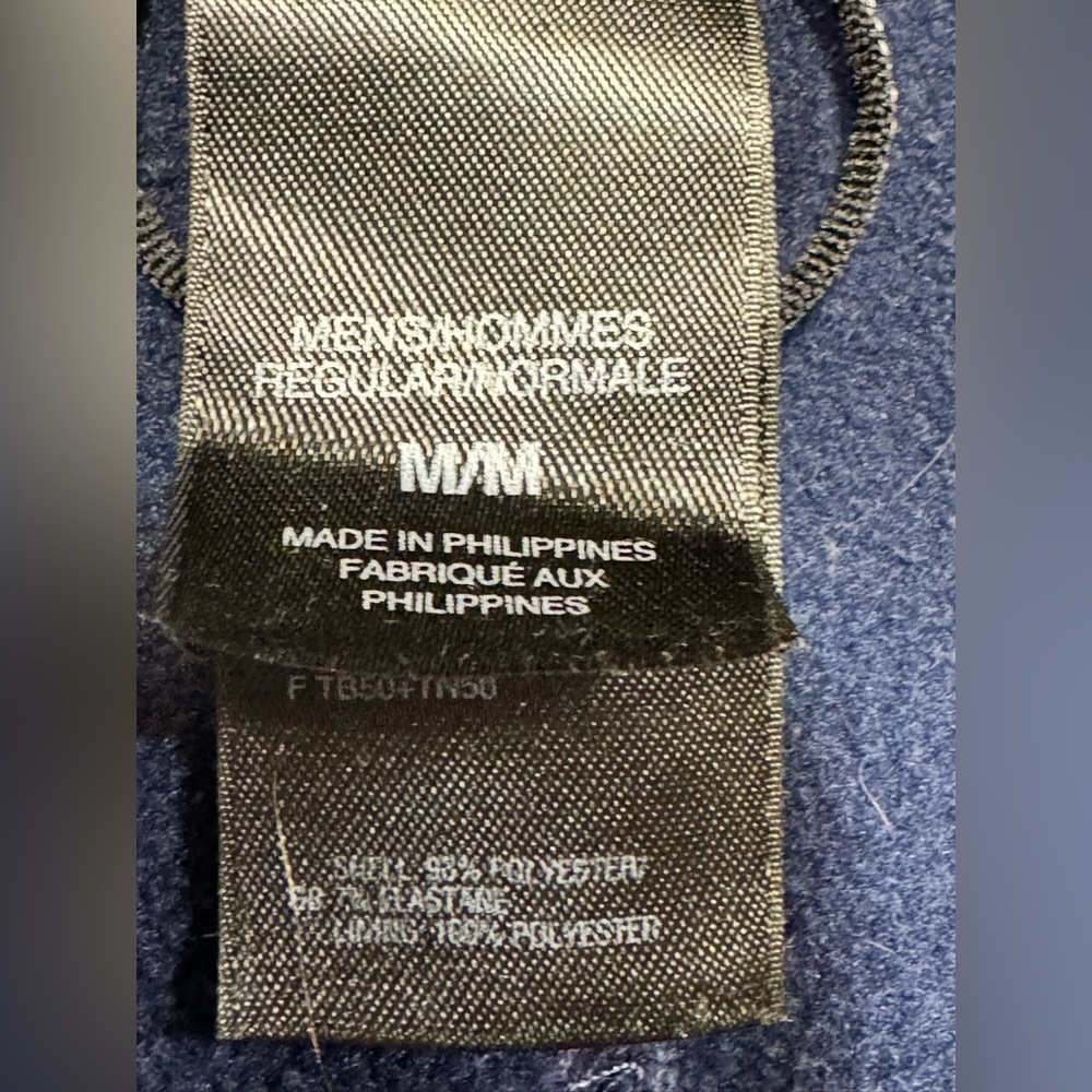The North Face Jacket Mens Medium Blue TKA Stretch Full Zip Soft-shell Fleece - Picture 6 of 10